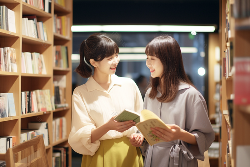 一起看书的好朋友在图书馆找书,高清,摄影图,摄影图片,图片大全,摄影图免费下载